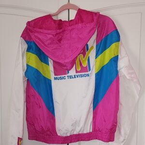 MTV Pink and Blue Windbreaker